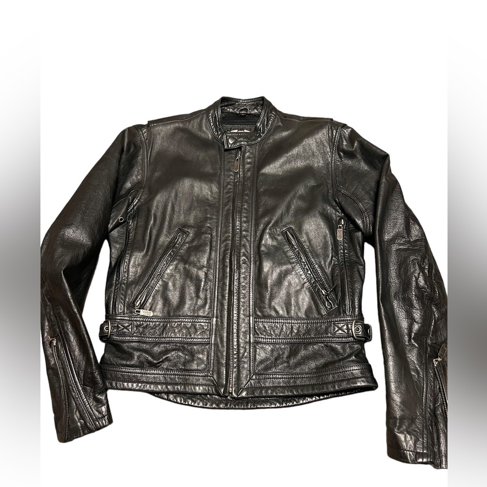 Women's Harley Davidson leather motorcycle jacket